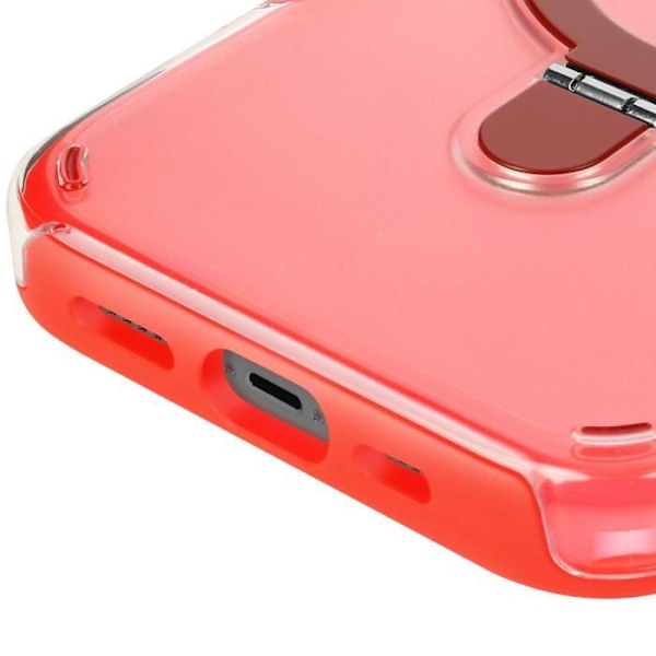 Coque MagSafe för iPhone 13 Pro Stötsäker med Fällbart Ställ Röd Röd