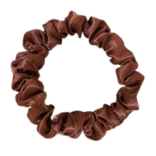 Chouchou Klassisk til Hår i Minimalistisk Plys Brun Brun kastanj