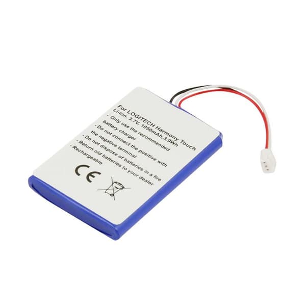 Batteri Logitech Harmony Touch Li-ion 3.7V 1250mAh 3.9Wh Hvid / Blå