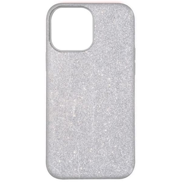 Skyddande skal - Silikon - iPhone 13 Pro Max - Glittrande - Stötsäker - Genomskinlig Silvergrå