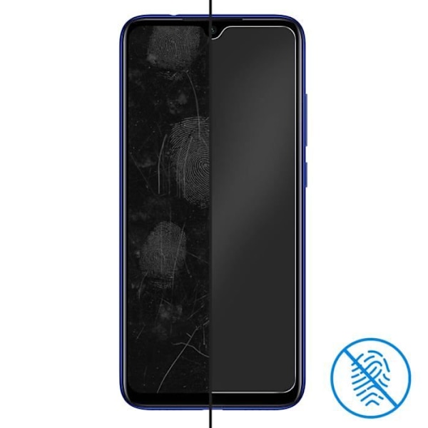 Beskyttelsesfilm - AVIZAR - Xiaomi Redmi Note 7 - Hærdet glas 9H - Stødabsorberende - Gennemsigtig Vit