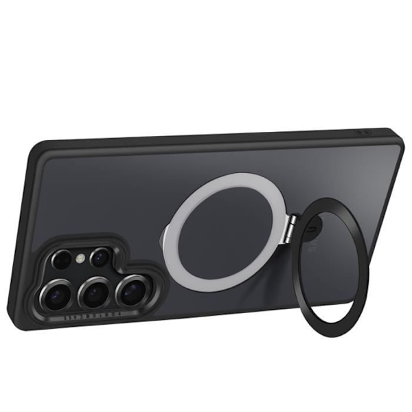 Coque MagSafe til Samsung Galaxy S25 Ultra Stødabsorberende Video Støtte Sort Svart