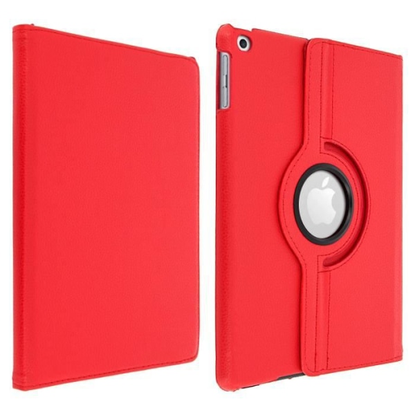 Rött foliofodral i flera lägen Apple iPad 9.7 (2017) - 360° vridbart stöd Röd