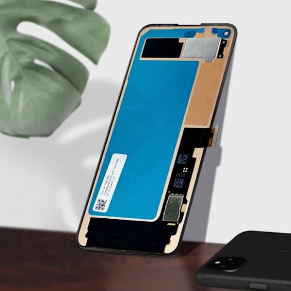 LCD-näyttö - AVIZAR - Google Pixel 5 - Karkaistu lasinen kosketusnäyttö - Musta - Helppo asennus Svart