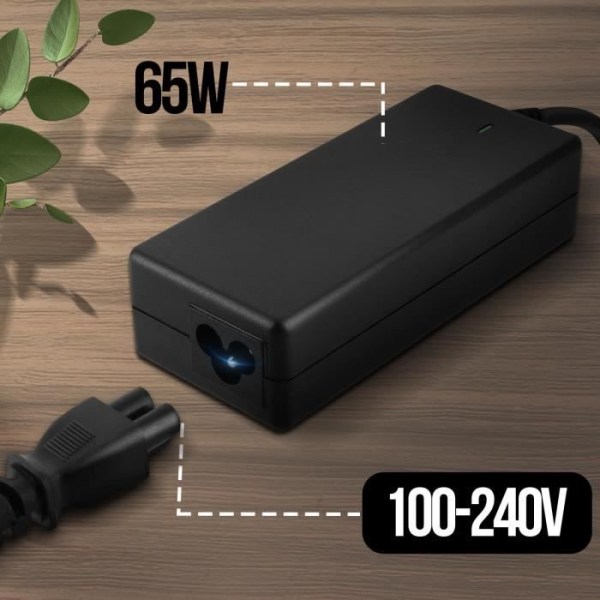 HP PC Netoplader 65W 18,5V 3,5A Tip 4,8*1,7 mm HP-6517 LinQ Sort Svart