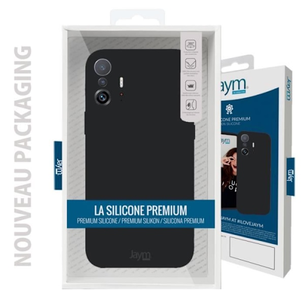 Kotelo Xiaomi 12 Pro Premium Silicone Microfiber Jaym Black -puhelimelle Svart