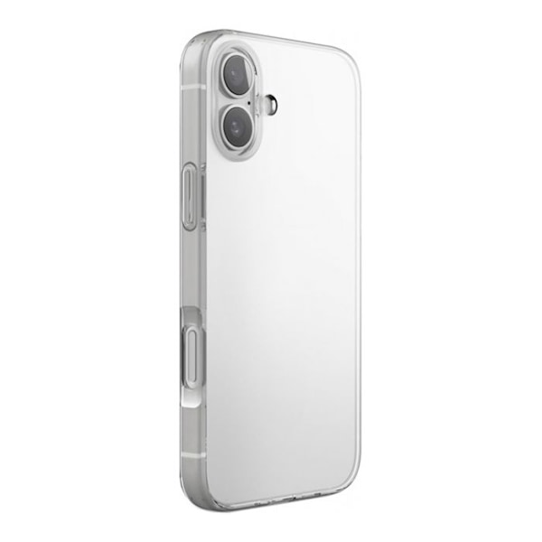 Skyddspaket för iPhone 16 Plus Fodral i mjuk TPU och 7H glas Moxie Transparent Vit