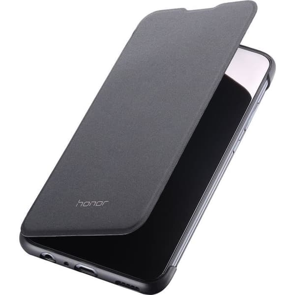 Black Honor Flip Cover Case til Honor 10 Lite