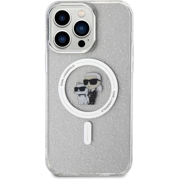 Coque iPhone 15 Pro 6.1" - Karl Lagerfeld - Karl & Choupette - Transparent - Rigid - Glansende Klar