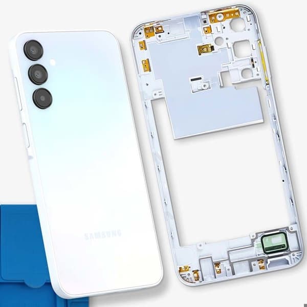 Erstatningscentralchassis til Samsung Galaxy A15 5G Lys blå Blå
