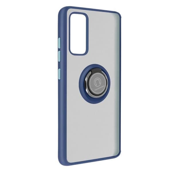 Coque - Samsung - Galaxy S20 FE - Stöttålig - Metallring - Videostöd Blå