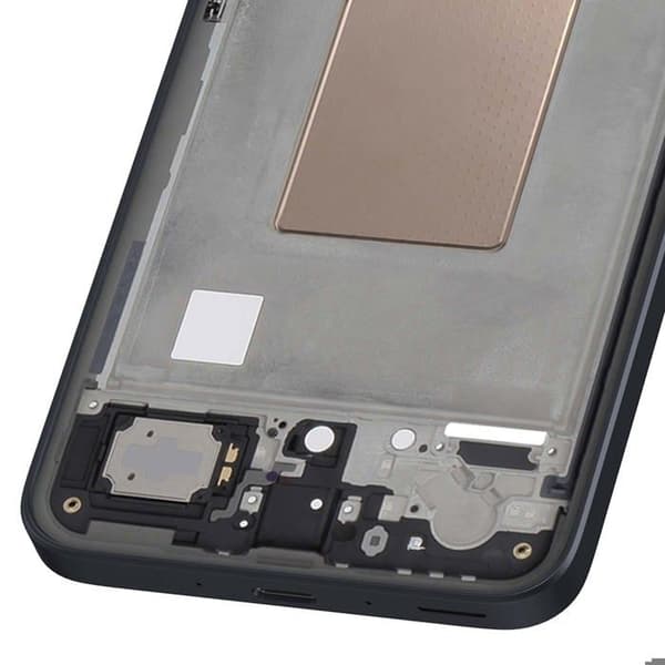 Erstatningscentralchassis til Galaxy A35 Mørkeblå Blå
