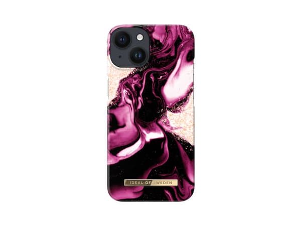 Coque IDEAL OF SWEDEN til iPhone 13 og 14 - Model Golden Ruby Marble