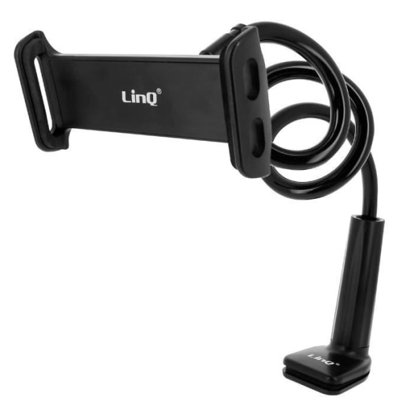Supportbureau - LinQ - Universel Rotativ 360° - Justerbar Arm - Klemmontering - Sort