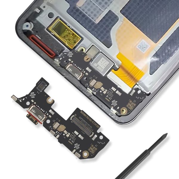 Opladerconnector og SIM-kortlæser til Xiaomi 14T og 14T Pro Sort