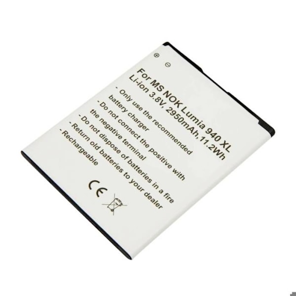 Ersättningsbatteri för Lumia 950 XL Microsoft 3,8V 2950mAh Li-ion
