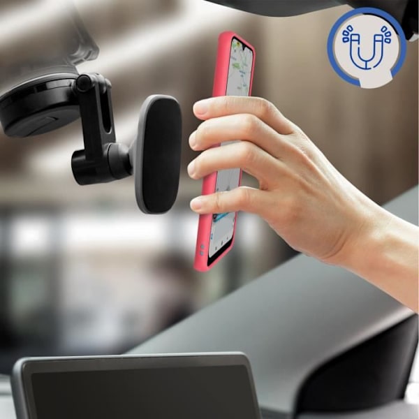 Coque - Oppo - A15 - Bi-material - Metal Ring - Video Stand Röd