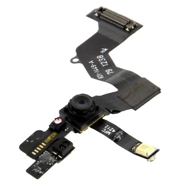 Frontkamera - AVIZAR - Apple iPhone 5 - Svart - Närhetssensor - Anslutningskabel Svart