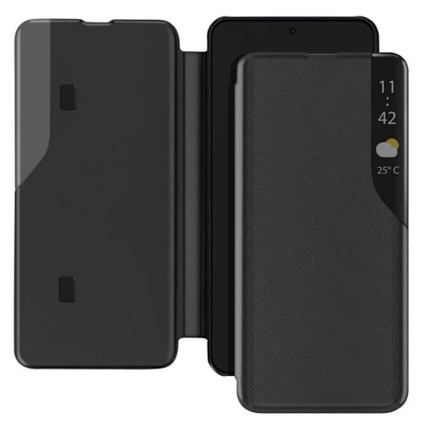 Etui til Xiaomi Redmi Note 14 5G Klap Støtte Video Sort Svart