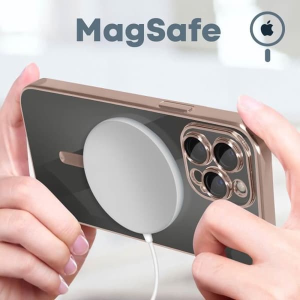 Coque MagSafe - Apple - iPhone 13 Pro Max - Silikone - Rosa - Kromkant Ros