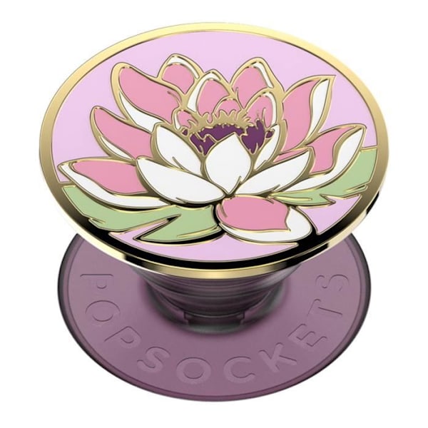 PopGrip - POPSOCKETS - Vattenlilja - Säker grepp - Horisontell och vertikal stöd - Återvinningsbar Rosa