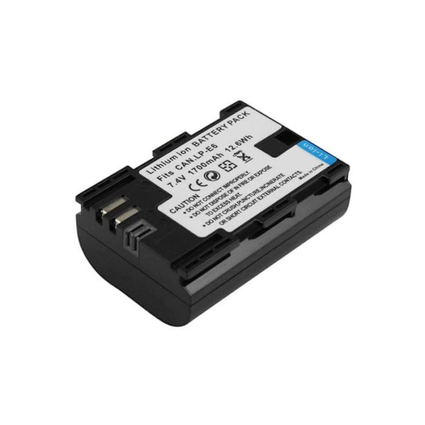 Akkupaketti 7.4V 1700mAh Kameroille Yhteensopiva Canon LP-E6 LP-E6N