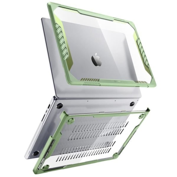 Bumper Case til MacBook Pro 14" 2023, 2022 og 2021 Supcase Green Transparent