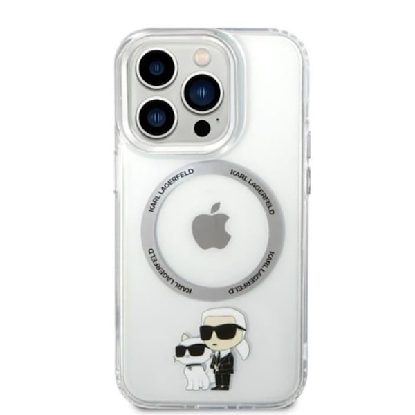Karl Lagerfeld IML NFT Karl -amp Choupette MagSafe - Kotelo iPhone 14 Prolle (kirkas) - 3666339087623
