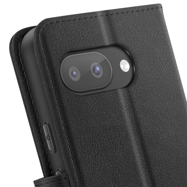 Smartphoneetui - Google - Pixel 9a - Sort - Pung - Video Støtte Svart