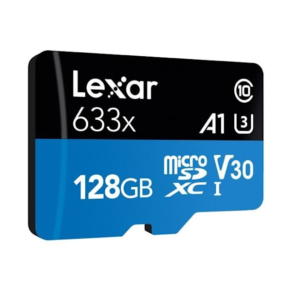 128 GB Lexar High-Performance 633x microSDXC UHS-I hukommelseskort