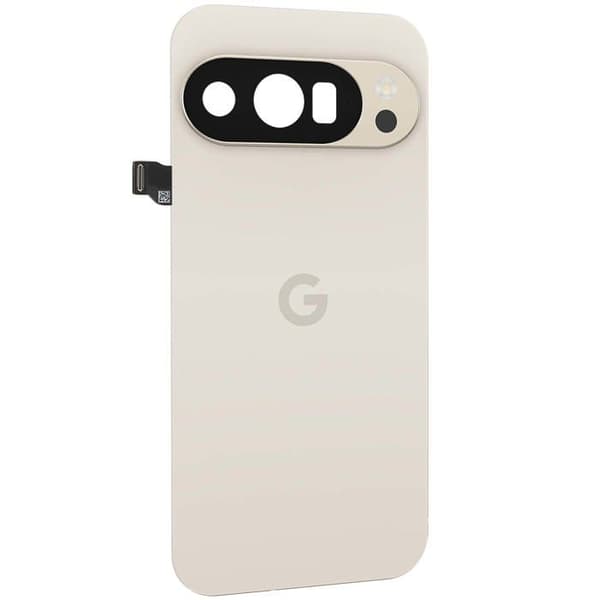 Originalt batteri för Google Pixel 10 Pro med förinstallerad vit Google-lim Vit
