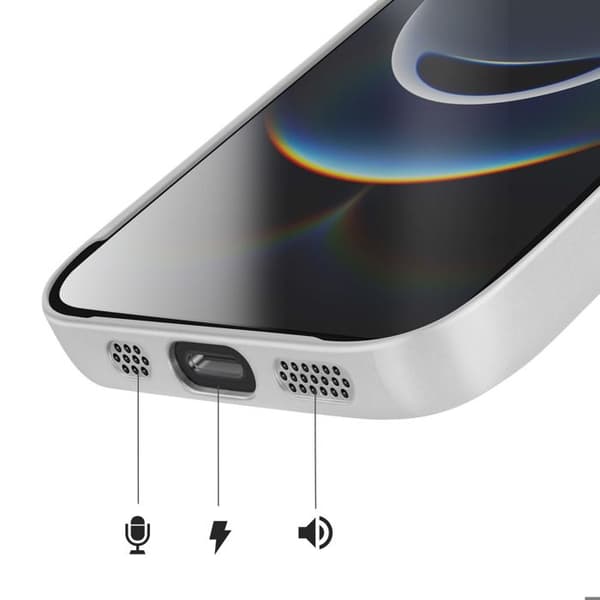 iPhone 17e Cover Kompatibel med MagSafe Mat Glas Effekt med Kamera Beskyttelse Grå Grå