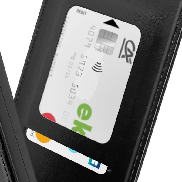 Vertical Cover Case for Motorola Edge 50 Ultra Cardholder Black Svart