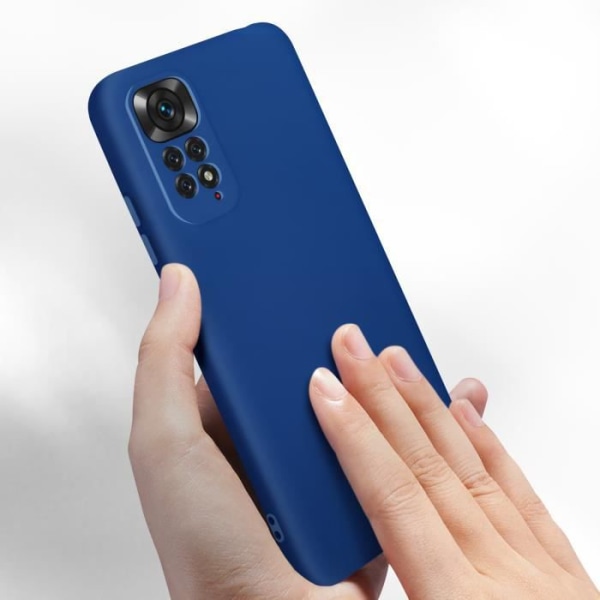 Xiaomi Redmi Note 11 og 11s Case Silikone Semi-stiv Soft-touch Fin blå