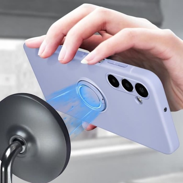 Fodral till Samsung Galaxy A25 5G - AVIZAR - Flexyring - Ringstöd - Soft-touch Lila