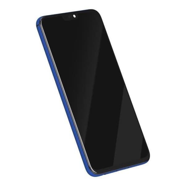 LCD-skärm + Touchglas för Honor 8X med Blå Ram Blå