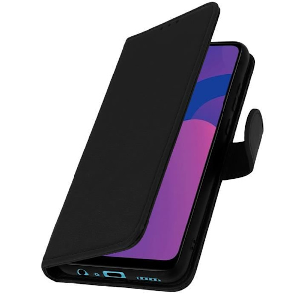 Fodral - AVIZAR - Honor 9A - Helt fodral - Kortficka - Stödfunktion - Svart Svart