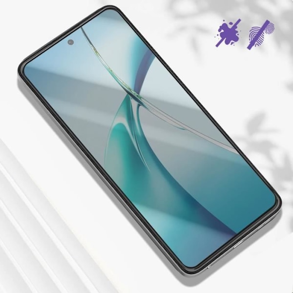Härdat glas - AVIZAR - OnePlus Nord CE4 Lite - Anti-repa - Fasade kanter - 9H Skydd Svart