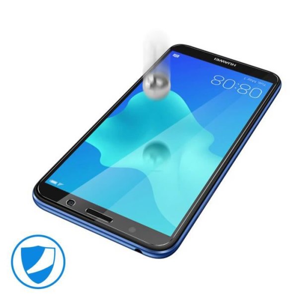 Suojaava kalvo - Huawei - Y5 2018 - Karkaistu lasi - Iskunkestävä - Ultra ohut Transparent