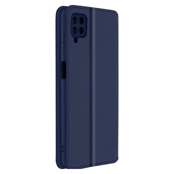 Housse Folio - AVIZAR - Samsung Galaxy M12 - Helkydd - Videostöd Funktion - Mörkblå Nattblått