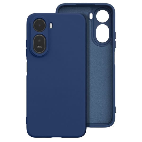 Silicone Soft-Touch Cover til Redmi A7 Pro Fast Cover Serie Mørkeblå Blå