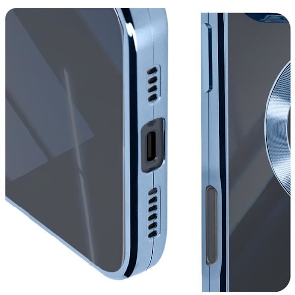 Glam Series Cover til iPhone 16 Pro Stødsikker Blå - AVIZAR - Halvstiv - Syntetisk - Blandet Blå