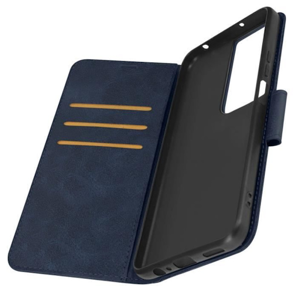 Fodral för Honor 90 Smart - AVIZAR - Flip Wallet Support handledsrem - Midnattsblå Blå