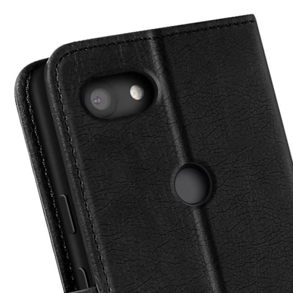 Google Pixel 3a Lompakkotasku ja Videotuki Musta Svart