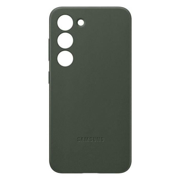 Nahkakotelo Galaxy S23 Plus -puhelimelle Alkuperäinen Samsung-sarjan nahkasuoja vihreä