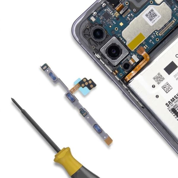 Strömbrytare och volymknapp för Samsung Galaxy A57 5G Service Pack Samsung Grå Grå