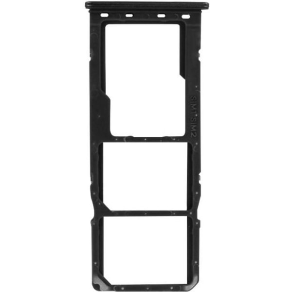 Kortbakke - Xiaomi - Redmi Note 9 - 2x Nano SIM - Micro SD - Sort Svart