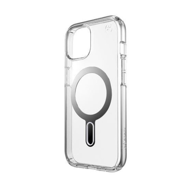 Speck Presidio Perfect-Clear Click-Lock Cover til iPhone 15/14/13 Klar/sølv