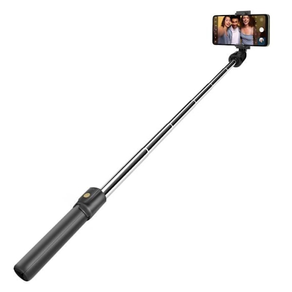 Selfie-stick med Bluetooth funktion og udtrækbar stativ op til 69 cm Maxlife Sort
