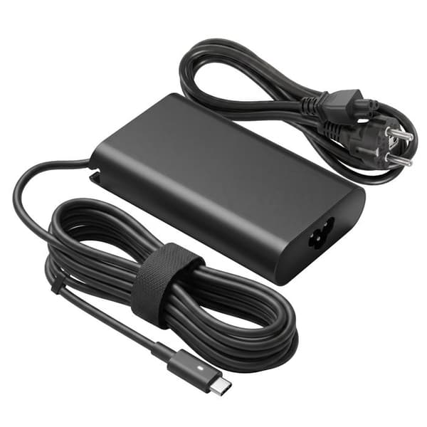 USB-C Vægoplader til Computer 65W Hurtig Opladning med 2.7m Kabel Sort Svart